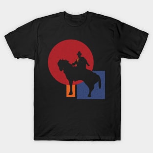 Berger à cheval dans la campagne de Rome Pop Minimalized T-Shirt